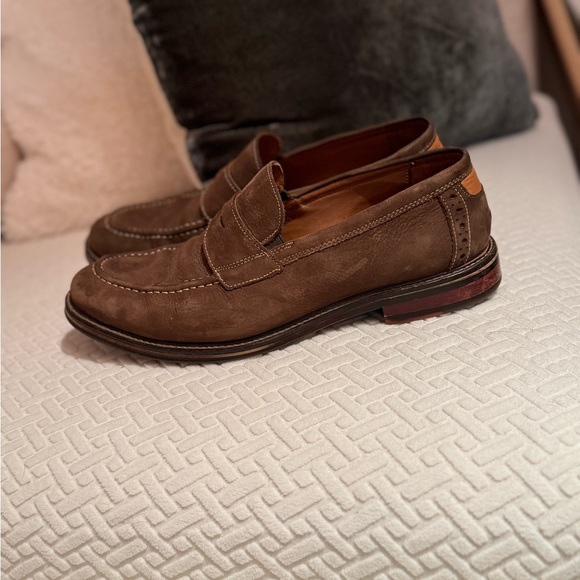 JOHNSTON & MURPHY Brown SUEDE PENNY LOAFER 20-3688 Size 8.5 - Picture 4 of 8